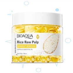 [BIOAQUA] CÁPSULAS DESMAQUILLANTES ACEITE ARROZ
